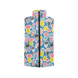 Colorful mushroom design pattern Men's Padded Vest