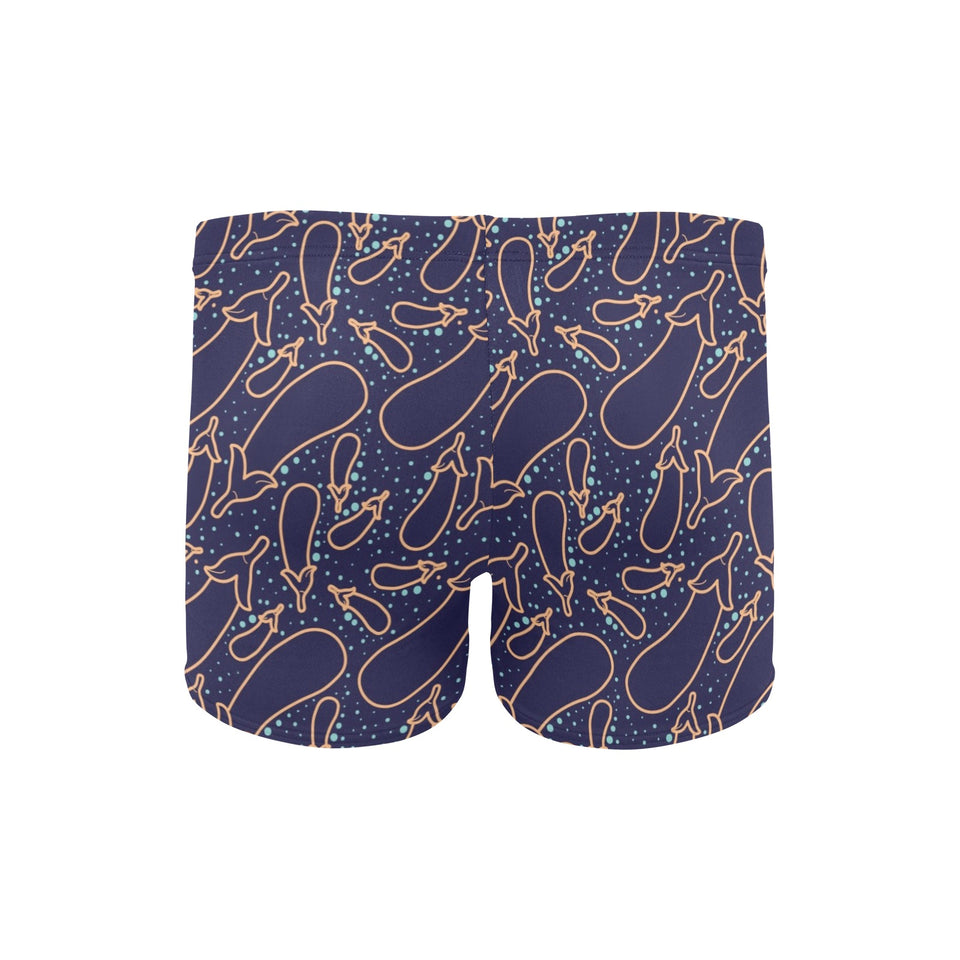 Eggplant Pattern Print Design 04 Men's Swimming Trunks