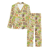 Guinea Pig Pattern Print Design 04 Women's Long Pajama Set