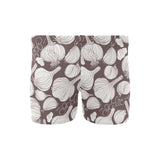 Garlic bulb dark background Men's Swimming Trunks