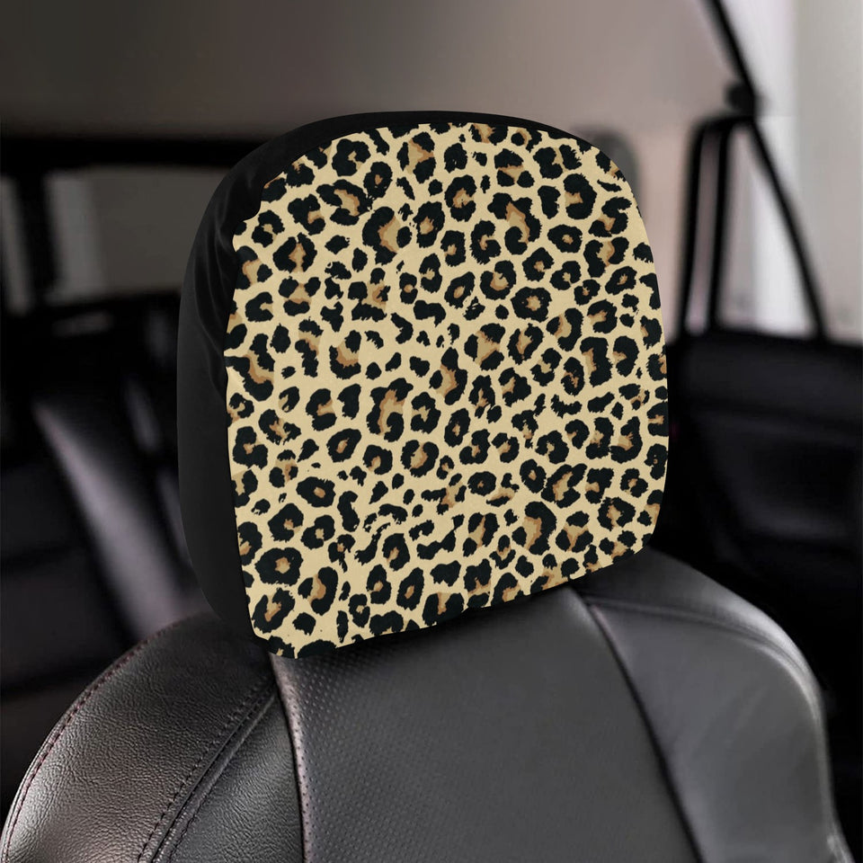Leopard print design pattern Car Headrest Cover
