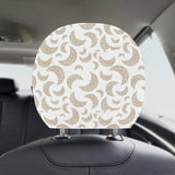 Cool gold moon abstract pattern Car Headrest Cover