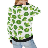 Cute broccoli pattern Women's Crew Neck Sweatshirt