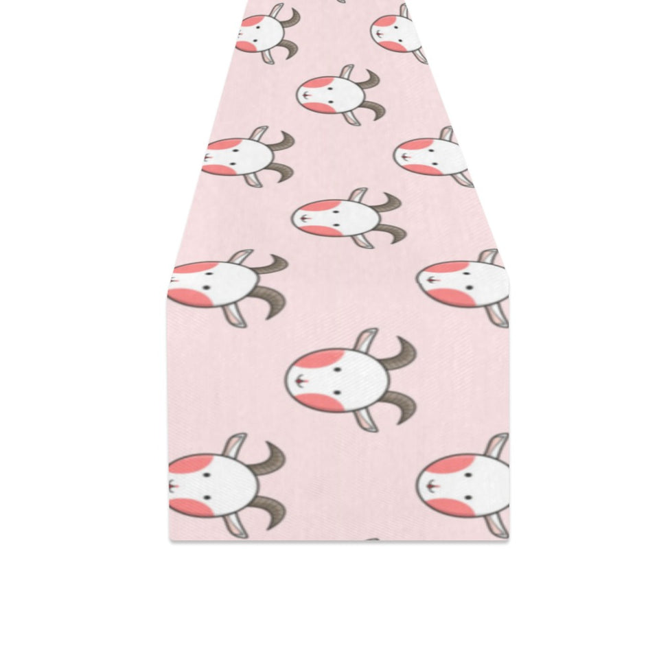 Cute goat pattern Table Runner