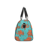 Octopus turquoise background Travel Bag