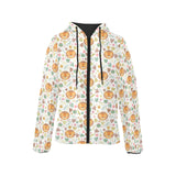 Lion Pattern Print Design 04 Women's Padded Hooded Jacket