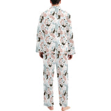 cute mermaid pattern Men's Long Pajama Set