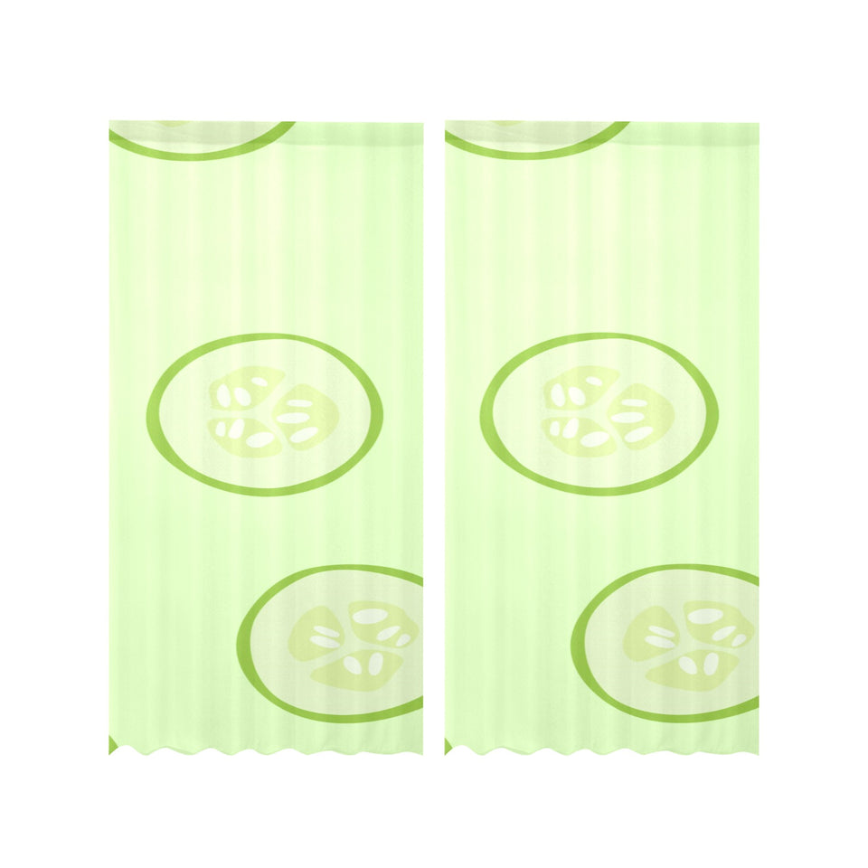 Cucumber pattern Gauze Curtain