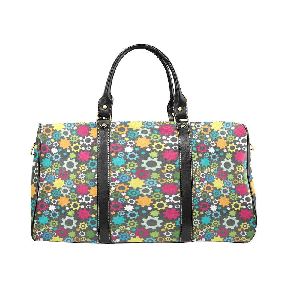 Gear Pattern Print Design 03 Travel Bag