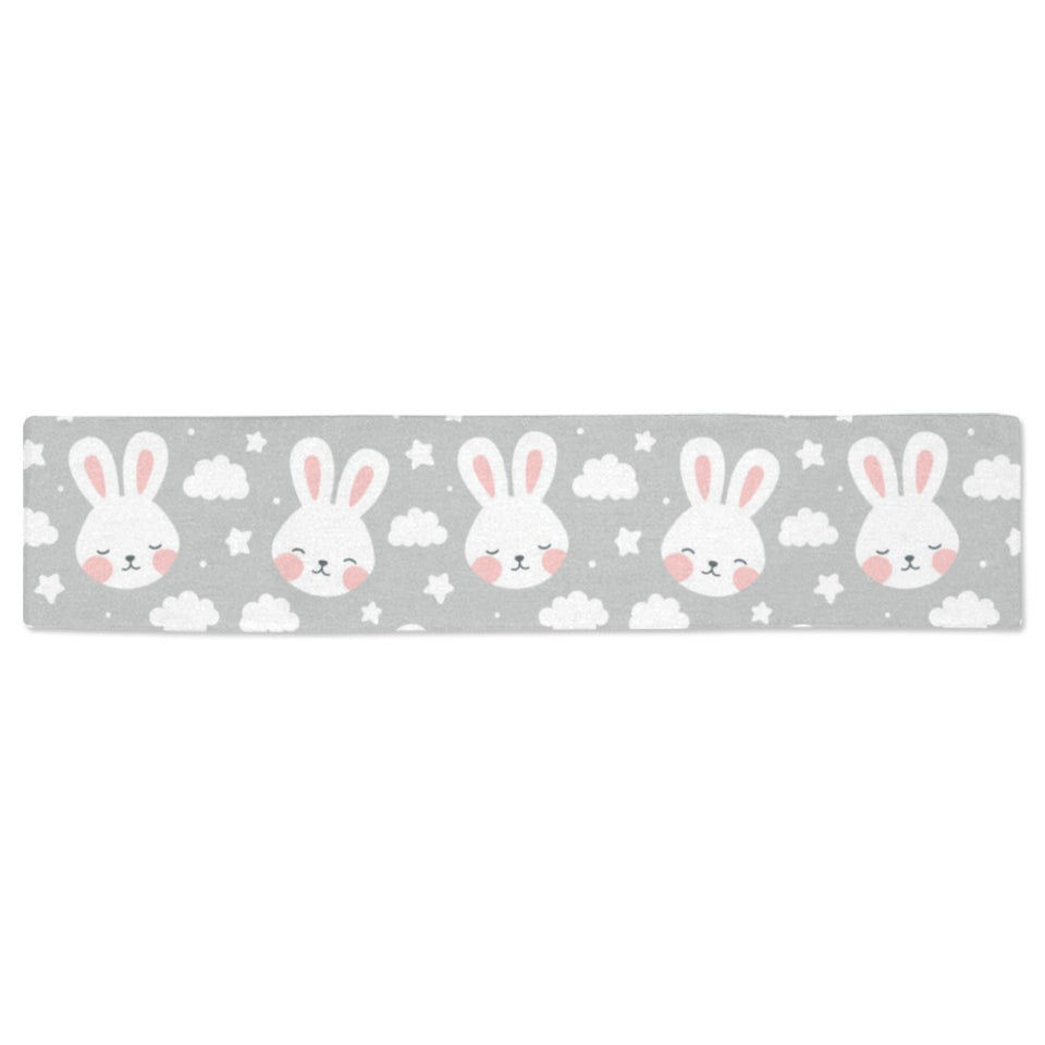 Rabbit cloud Pattern Table Runner