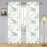 Cute Rhino pattern Gauze Curtain