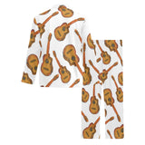 Paint Guitar Pattern Men's Long Pajama Set