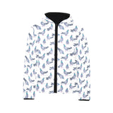 Pigeon Pattern Print Design 03 Kids' Boys' Girls' Padded Hooded Jacket