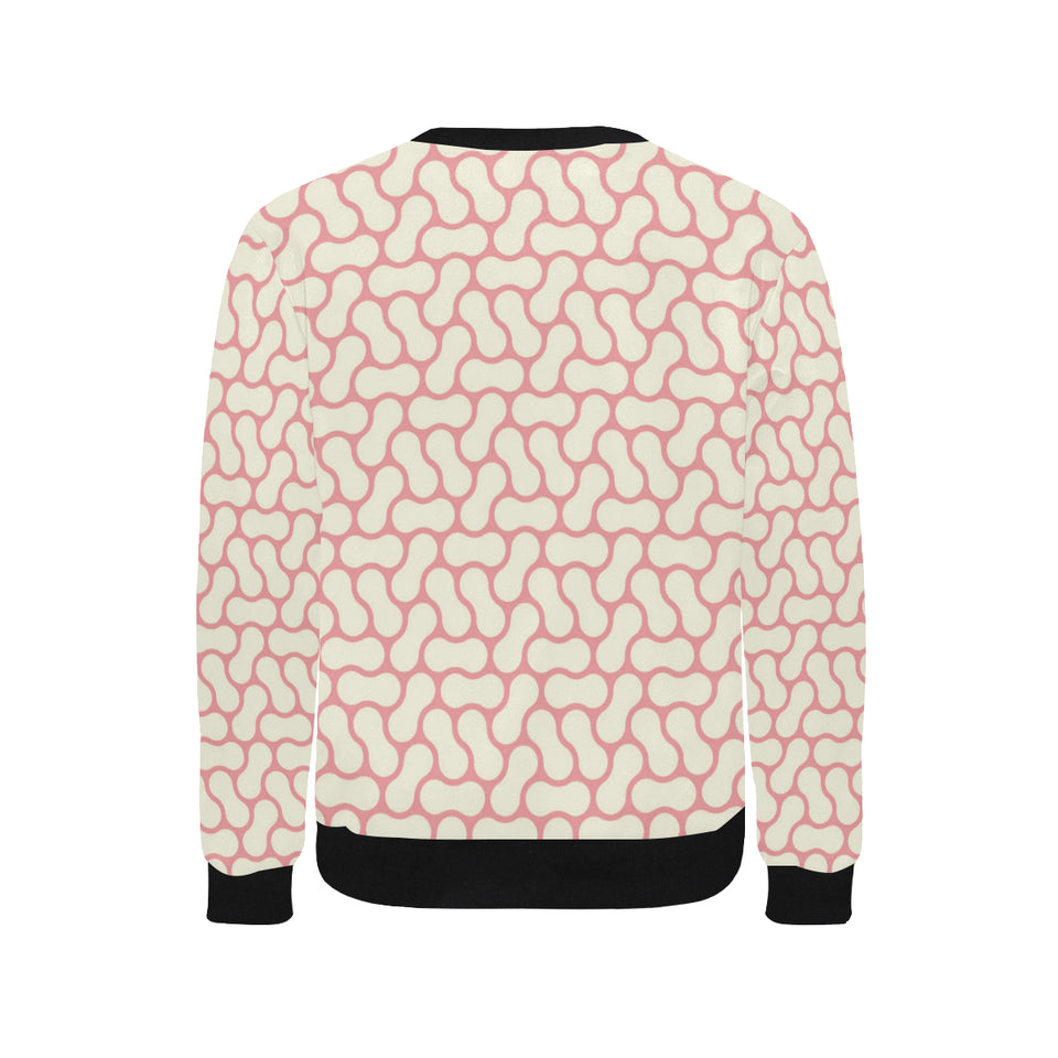 peanuts texture pattern Men's Crew Neck Sweatshirt