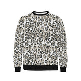 Leopard skin print pattern Men's Crew Neck Sweatshirt