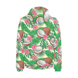 Coconut Pattern Print Design 01 Men's Padded Hooded Jacket