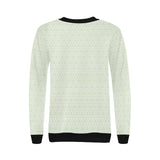 Cucumber pattern background Women's Crew Neck Sweatshirt