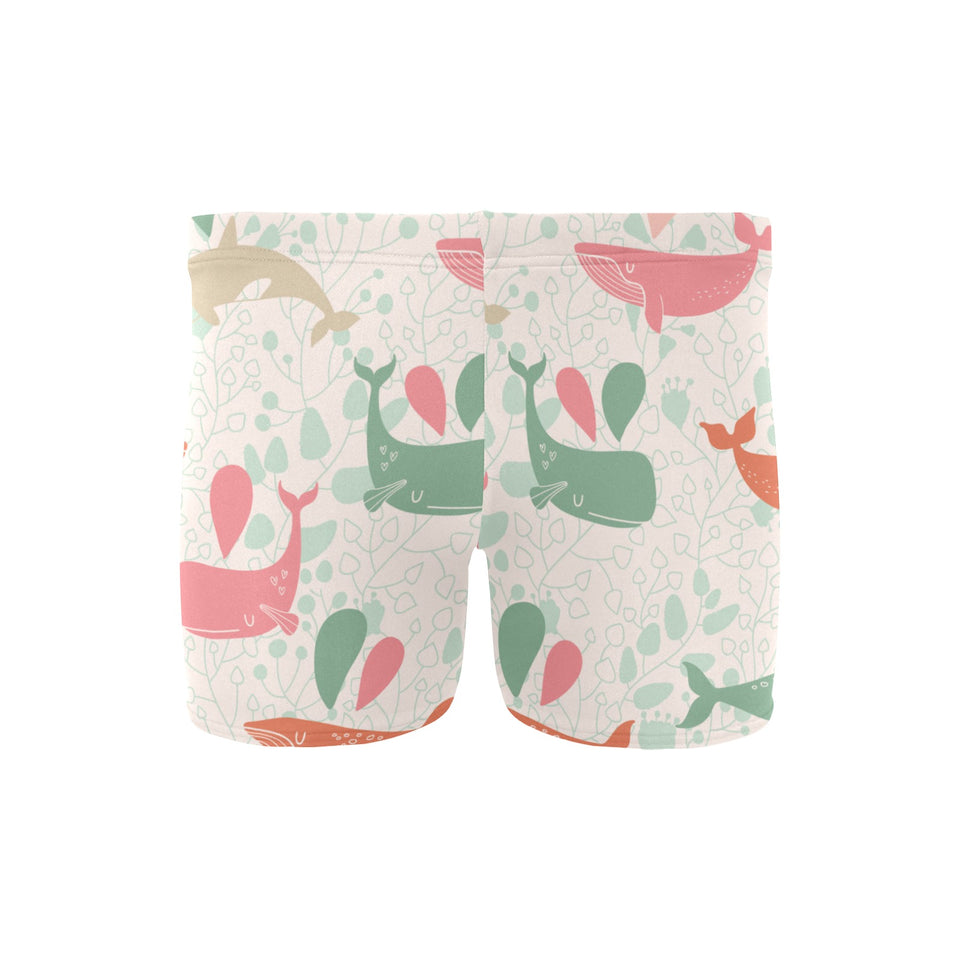 Cute whale pattern Men's Swimming Trunks