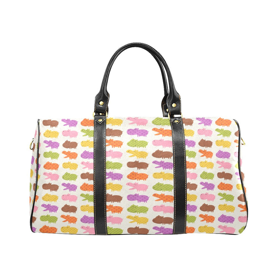 Hippopotamus Pattern Print Design 01 Travel Bag