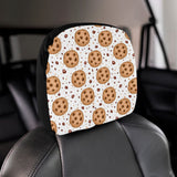 chocolate chip cookie pattern Car Headrest Cover