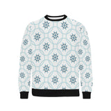 nautical steering wheel chain Men's Crew Neck Sweatshirt