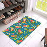 French fries red paper box pattern Doormat
