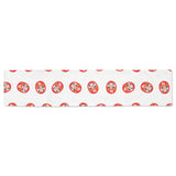 Daruma japanese wooden doll pattern Table Runner