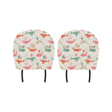 Cute whale pattern Car Headrest Cover