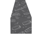 Beer hand drawn pattern Table Runner