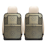 arabic star gold pattern Car Seat Back Organizer