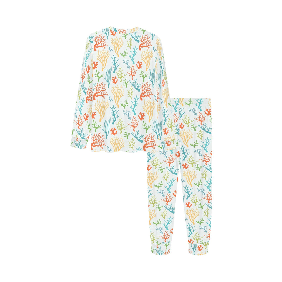 Coral Reef Pattern Print Design 02 Kids' Boys' Girls' All Over Print Pajama Set