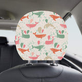 Cute whale pattern Car Headrest Cover