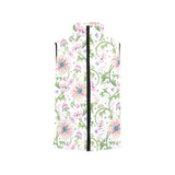 Beautiful pink lotus waterlily leaves pattern Men's Padded Vest
