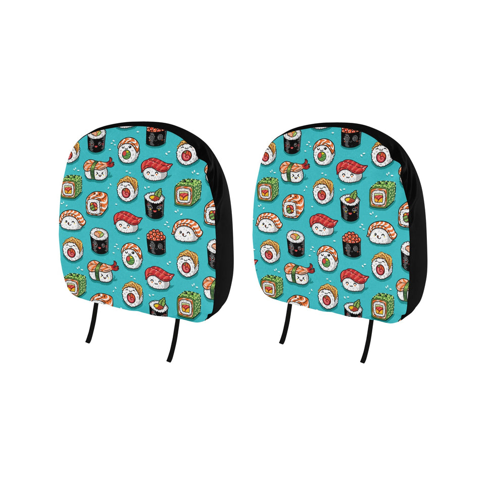 Cute sushi pattern Car Headrest Cover