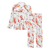 Watercolor Koi Fish Carp Fish pattern Men's Long Pajama Set