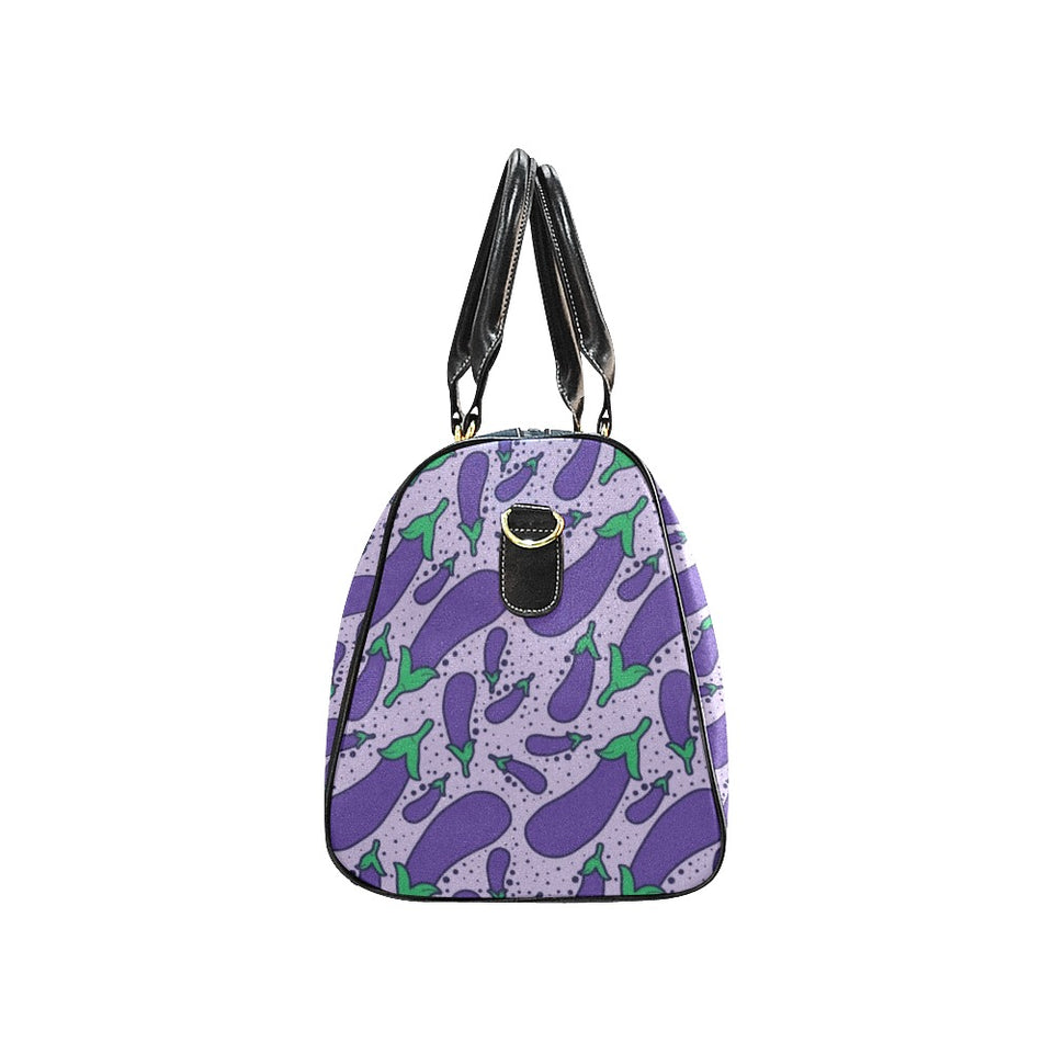 Eggplant Pattern Print Design 03 Travel Bag