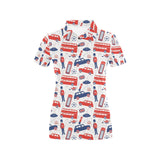 British Pattern Print Design 03 Women's All Over Print Polo Shirt