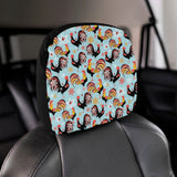 Rooster chicken cock snowfalke Car Headrest Cover