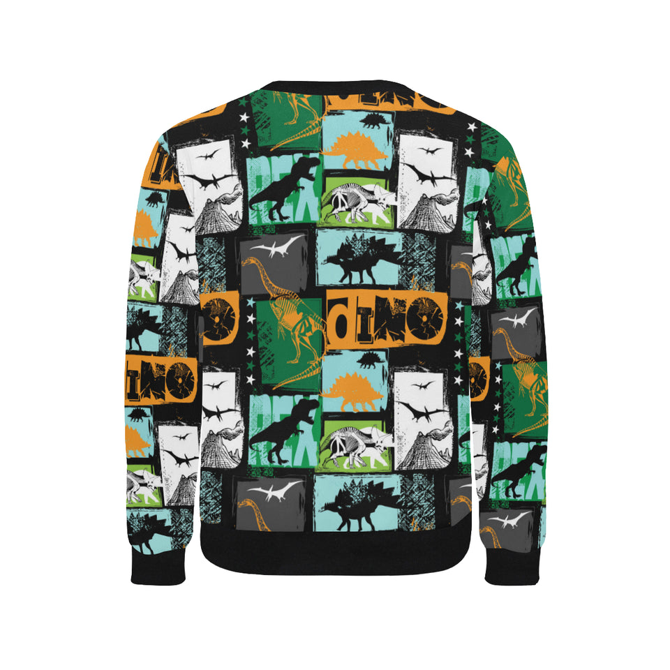 dinosaurs print pattern Men's Crew Neck Sweatshirt