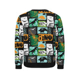 dinosaurs print pattern Men's Crew Neck Sweatshirt