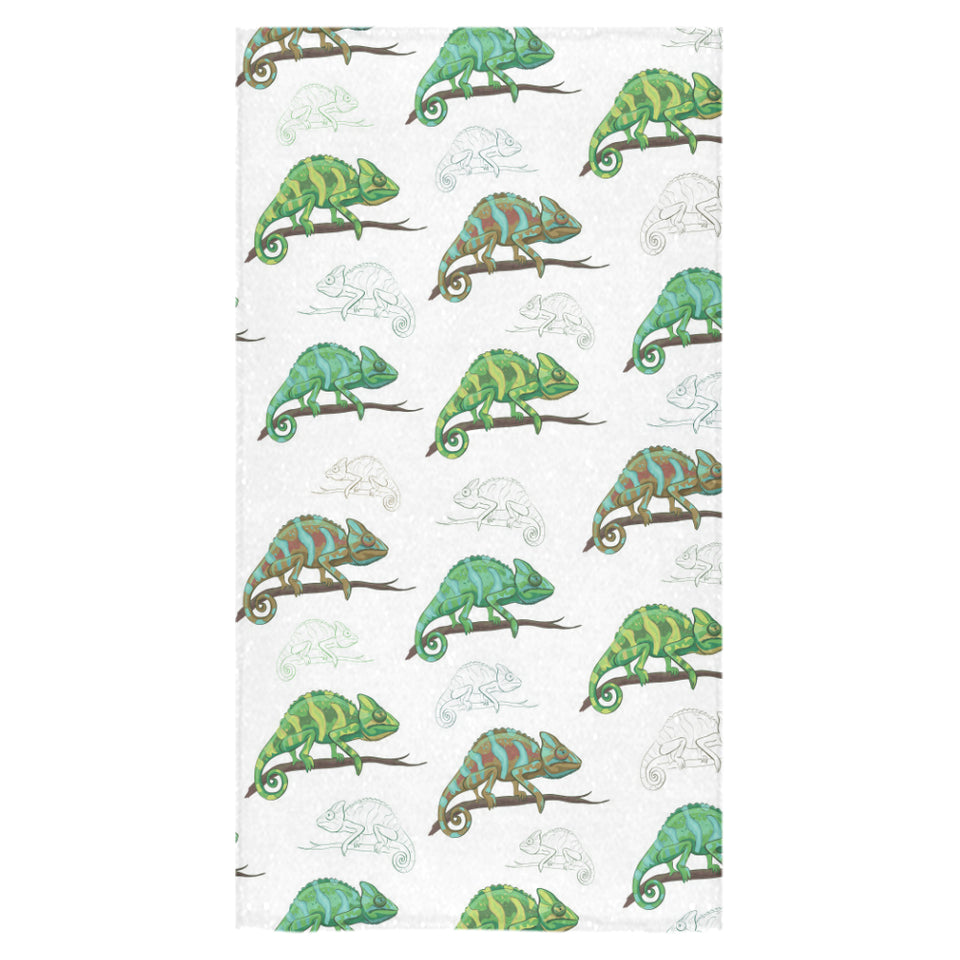 Chameleon lizard pattern Bath Towel