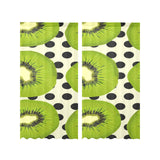 kiwi black dot background Gauze Curtain
