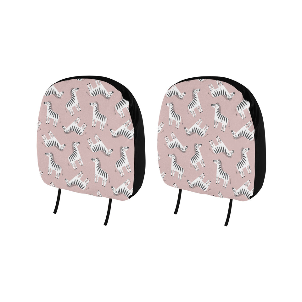 Cute zebra pattern Car Headrest Cover