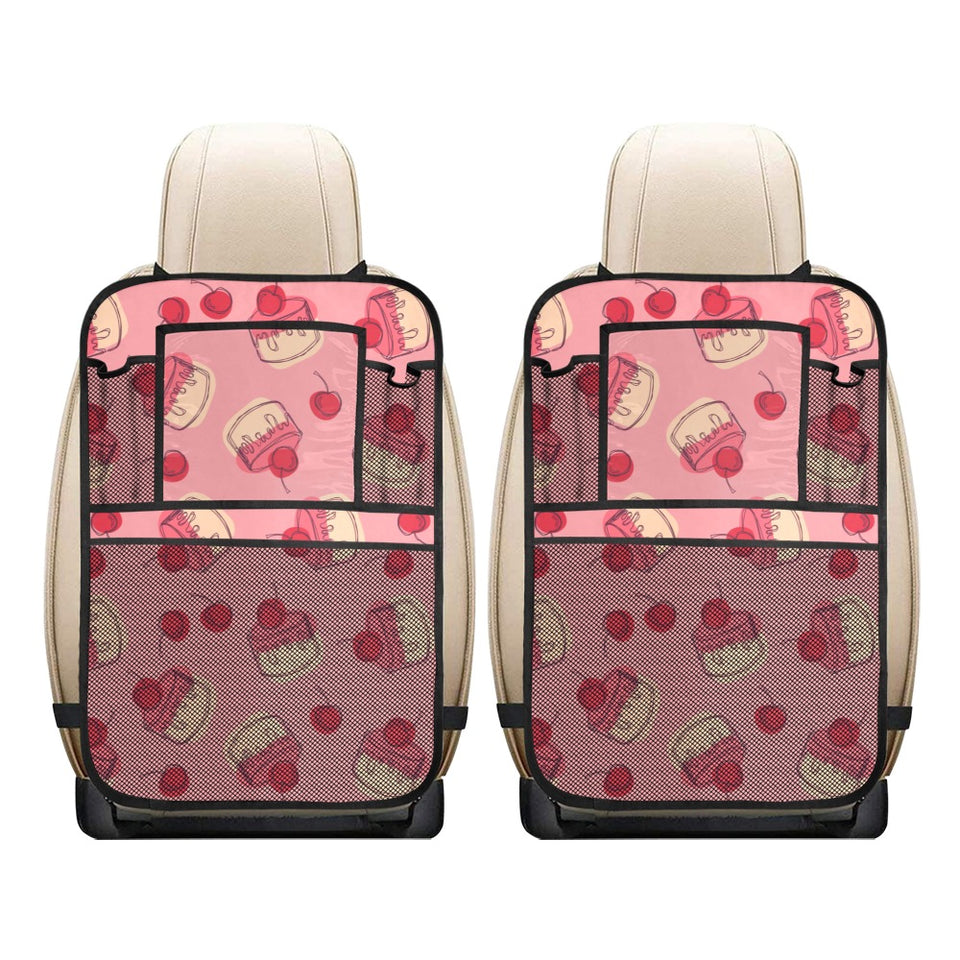 Cake cherry pattern Car Seat Back Organizer