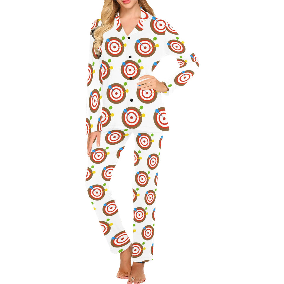Darts Pattern Print Design 04 Women's Long Pajama Set