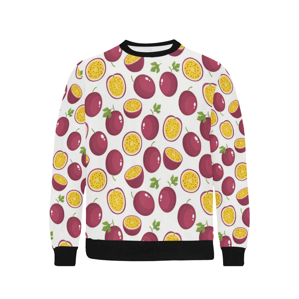 Passion fruit design pattern Men's Crew Neck Sweatshirt