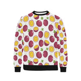 Passion fruit design pattern Men's Crew Neck Sweatshirt