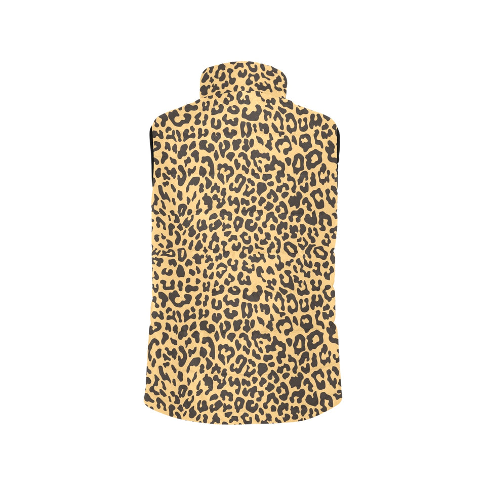 Leopard skin print Men's Padded Vest