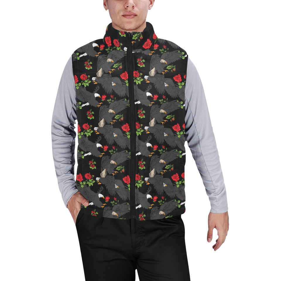 Eagle Pattern Print Design 04 Men's Padded Vest