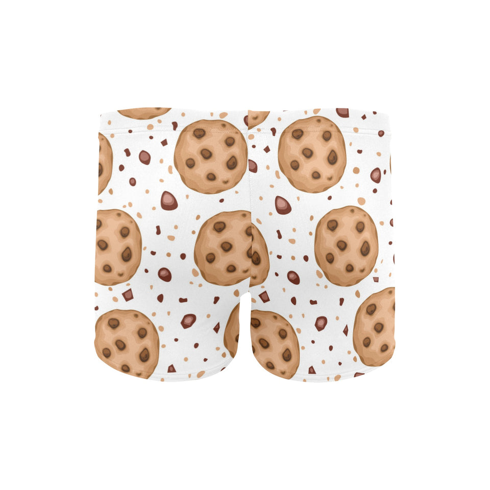 chocolate chip cookie pattern Men's Swimming Trunks